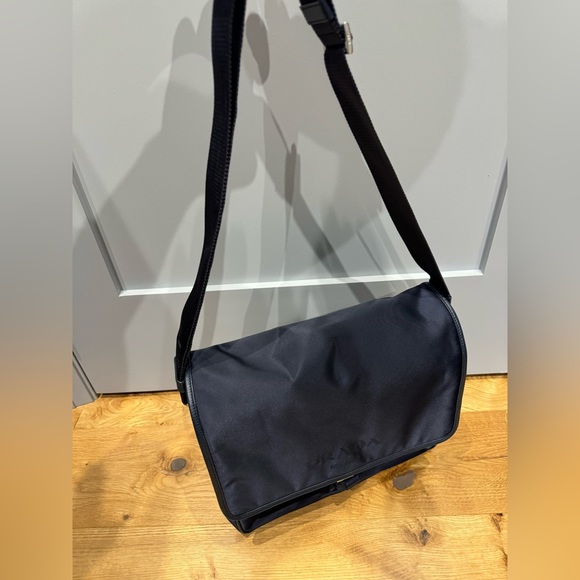 Prada Messenger Bag - Medium, Navy Blue Nylon - Picture 4 of 11